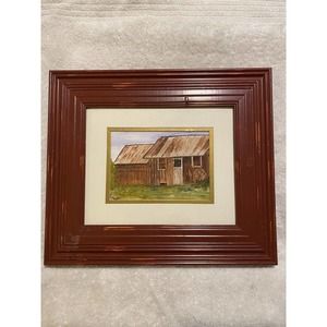 Signed Original Watercolor of Out Building/Barn